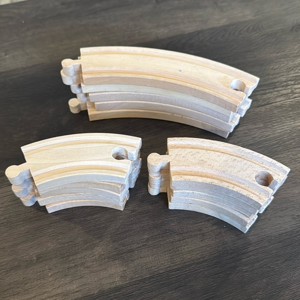 wooden train tracks 10 pcs